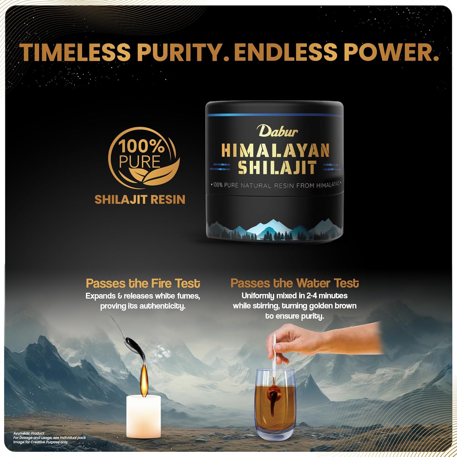 81YPiakvTcL._SL1500_ Dabur Himalayan Shilajit/Shilajeet Resin - 10g - Image 2
