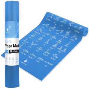 NewMe Fitness Instructional Yoga Mat